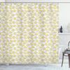 Ambesonne Apothecary Shower Curtain, Spring Chamomile Petals Bloom Seasonal Field Daisy Bouquet Pattern, Cloth Fabric Bathroom Decor Set with Hooks, 69" W x 84" L, Yellow and Sage Green view 1