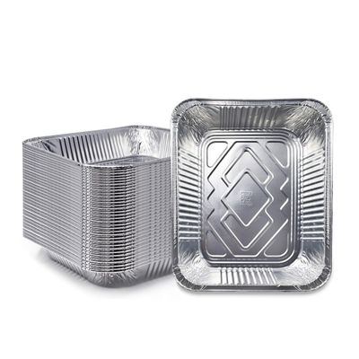 (120 Pack) Premium Lasagna Pans 14" x 10" x 3 Heavy Duty l Disposable Aluminum Foil for Roasting Turkey, Baking, or Cooking