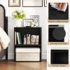 Giantex Bookshelf and Bookcase Set of 2, 2-Cube Storage Shelf W/Large-Capacity Open Storage Space for Living Room Bedroom Study Office Multi-Functional Furniture Display Cabinet, Black view 4