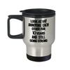 10 Year Anniversary Mug for Husband or Wife Still Annoying Each Other and Going Strong Funny Coffee Travel Cup view 1