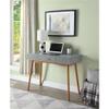 Convenience Concepts Oslo 1 Drawer Desk, Gray view 2