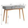 Convenience Concepts Oslo 1 Drawer Desk, Gray view 3