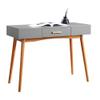 Convenience Concepts Oslo 1 Drawer Desk, Gray view 4