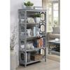 Convenience Concepts Omega 5 Tier Bookcase, Gray view 2