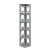 Convenience Concepts Omega 5 Tier Corner Bookcase, Gray view 1
