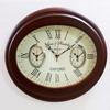 Antique Style Brass Wooden Wall Clock World Time Clock Wall Decor Nautical Gift Home Decor view 1