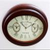 Antique Style Brass Wooden Wall Clock World Time Clock Wall Decor Nautical Gift Home Decor view 2