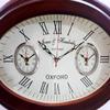 Antique Style Brass Wooden Wall Clock World Time Clock Wall Decor Nautical Gift Home Decor view 3