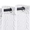 Superior Sheer Curtains, Curtains Perfect for Natural Light, Trellis Window Accents, Modern Contemporary Decor, Cormac Collection, Set of 2 Panels, 8 Grommets, 52" x 63", White view 1