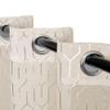 Superior Sheer Curtains, Curtains Perfect for Natural Light, Trellis Window Accents, Modern Contemporary Decor, Cormac Collection, Set of 2 Panels, 8 Grommets, 52" x 63", Ivory view 1