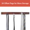 Spectrum Diversified Wooden Closet Wall Mount Storage Rack, 24 Peg Tie, Belt, Scarf and Jewelry Organizer One Coffee view 3