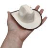 More Fiesta Mini Cowboy Rodeo Hats, 5 Inches Size - 12 Pack (Beige) view 2