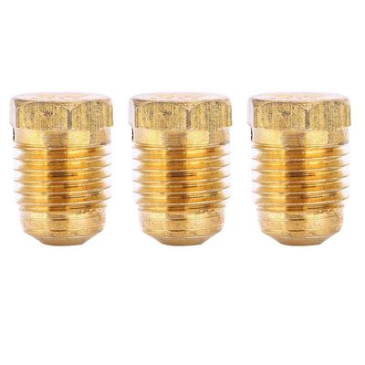 Burst Disk, Copper Material, Pressure Relief Disk, 3/8-24 UNF Thread 3000 or 5000 PSI 0.4x0.4x0.4 Inch, for Industrial Regulators Valves Hydraulic Systems Safety Equipment Maintenance Professionals