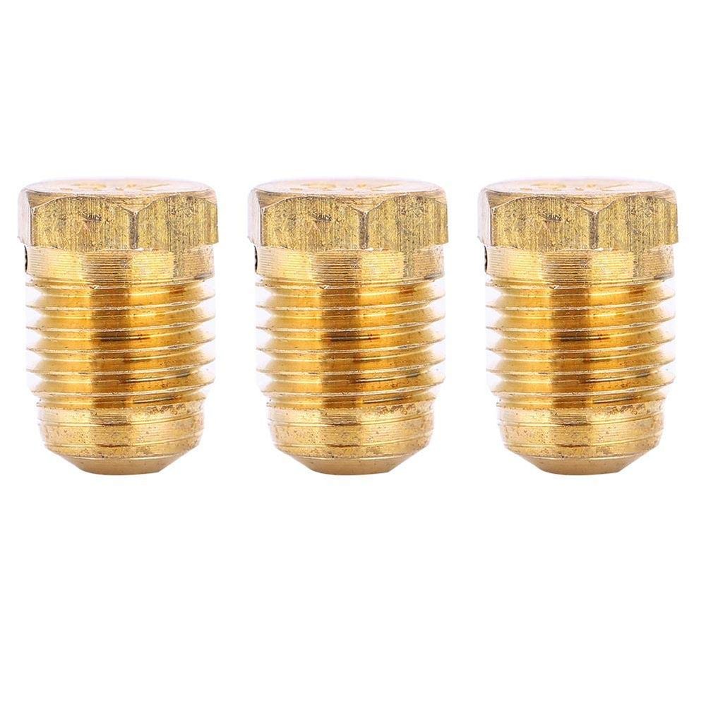 Burst Disk, Copper Material, Pressure Relief Disk, 3/8-24 UNF Thread 3000 or 5000 PSI 0.4x0.4x0.4 Inch, for Industrial Regulators Valves Hydraulic Systems Safety Equipment Maintenance Professionals