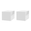 Marketing Holders 2 Pack 12 Inch White Acrylic Display Box with One Open Side Versatile Square Merchandise Storage Bin or Retail Product Riser view 1
