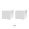Marketing Holders 2 Pack 12 Inch White Acrylic Display Box with One Open Side Versatile Square Merchandise Storage Bin or Retail Product Riser view 2