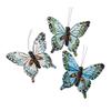 Factory Direct Craft Blue Feathered Artificial Butterflies view 4