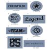 Exhibitor 40 Patches Screen-Printed Basic Ironing - REF.6447-U40 view 1