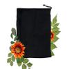 ecogreentextiles Cotton Drawstring Bags - Reusable Produce Bags Black (Pack of 100 - Size 5" X 7") view 1