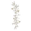 Benjara Branch Shape Aluminum Wall Dcor with Four Bird Accents, Gold view 2