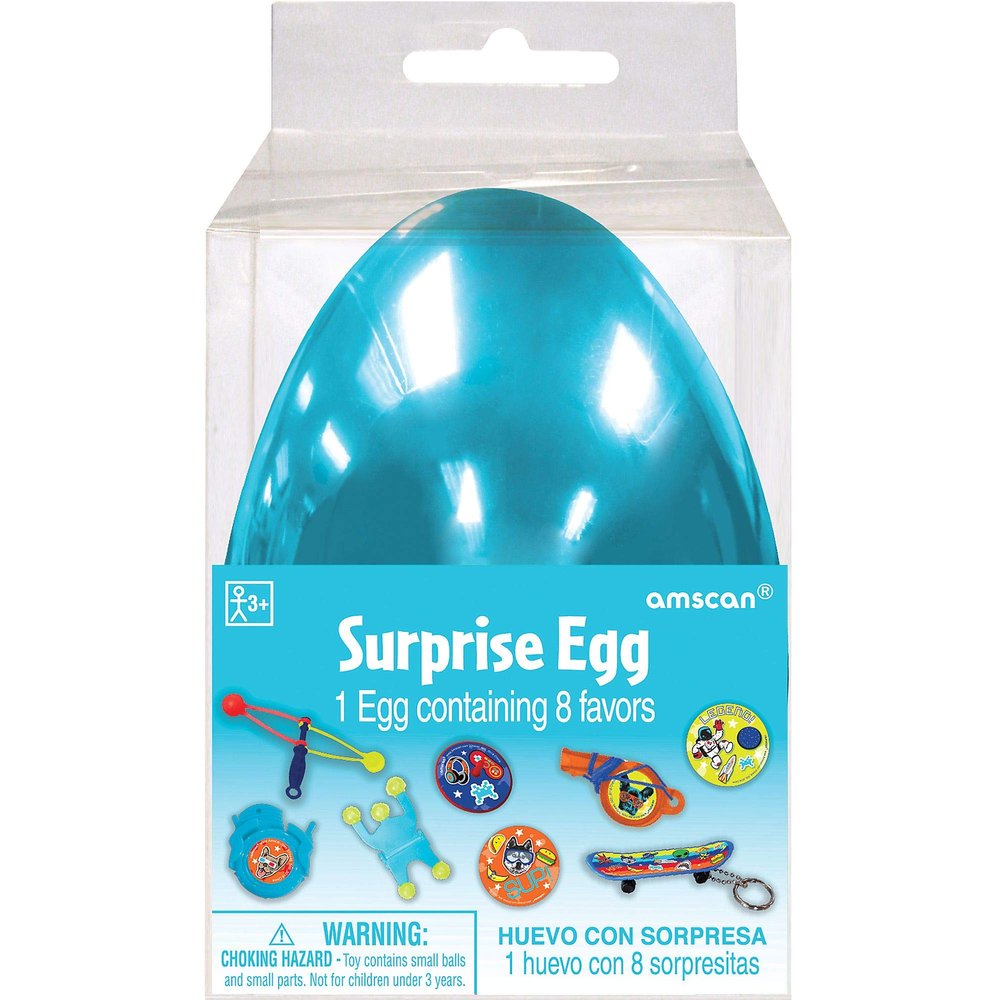 Amscan 370446 Surprise Egg - 1 Piece, Blue