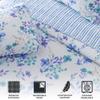 Great Bay Home Floral Twin/Twin XL Quilt Set with Shams, Blue Floral Bedding Set, All-Season, Lightweight Bedspread. Reversible, Farmhouse Bedding. (Twin/Twin XL, April Morning) view 4