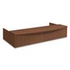 HON Foundation Reception Station with Bow Front, 72" X 36" X 14.25", Shaker Cherry view 1