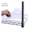 Alera 5-Shelf Wire Shelving Kit with Casters and Shelf Liners, 36w X 18d X 72h, Silver view 4
