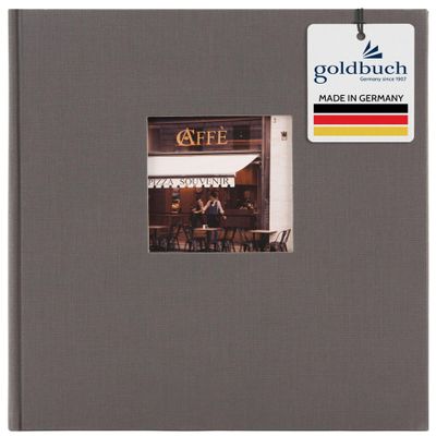 Goldbuch Photo Album, Linen, Grey, 30x31 cm