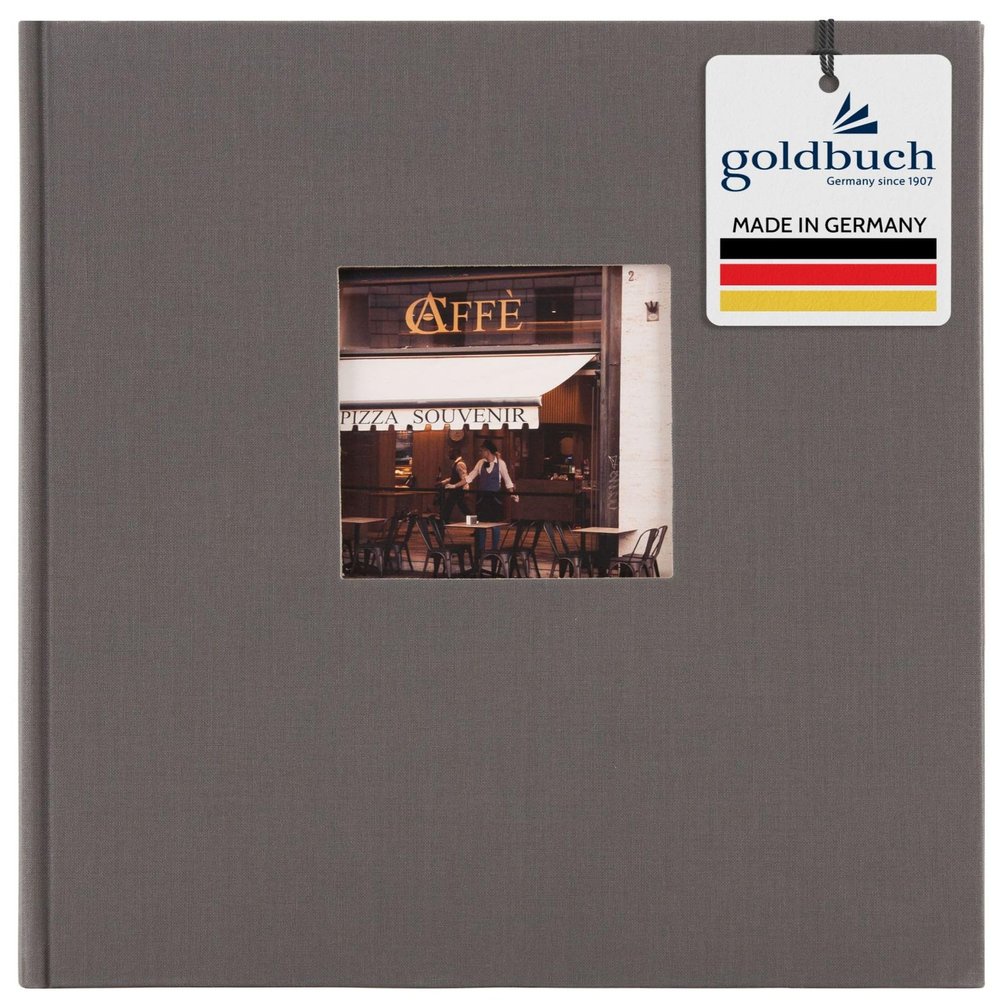 Goldbuch Photo Album, Linen, Grey, 30x31 cm