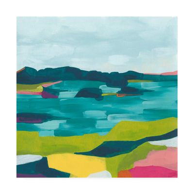Trademark Fine Art Kaleidoscope Coast II by June Erica Vess, 18x18