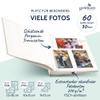 Goldbuch Bella Vista 27 723 Photo Album with Picture Cut-Out Sand Grey, Memory Album in Format 30 x 31 cm, Photo Album 60 White Pages with Glassine Dividers, Photo Book with Linen Cover, Grey view 4