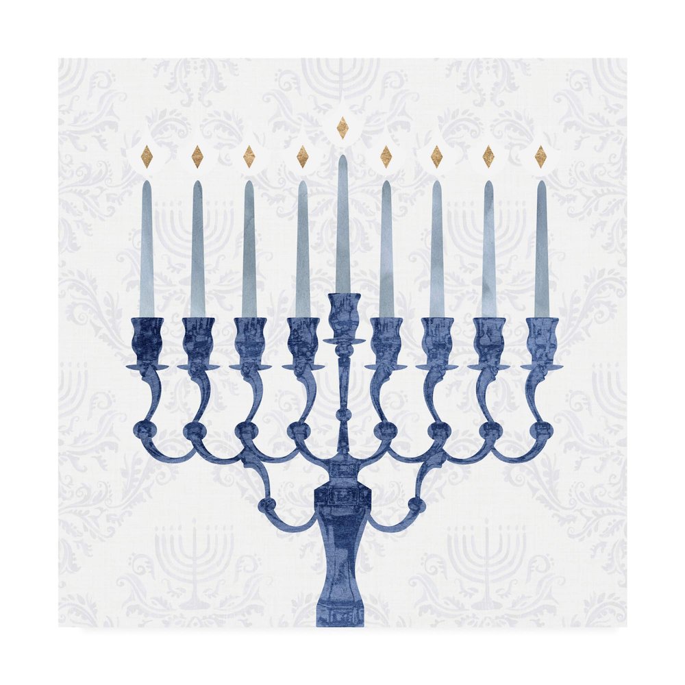 Trademark Fine Art Sophisticated Hanukkah I by Victoria Borges, 18x18