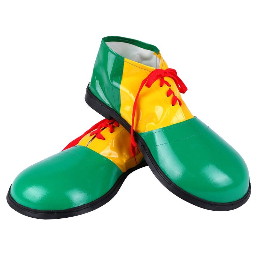 Amosfun 1 Pair Clown Dress up Shoes Padding Clock Replacement Unisex Party Clown Shoes Party Hats for Adults Carnival Board Roman Iron Performance Props Universal Men and Women