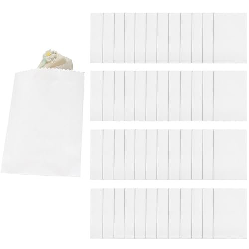 Fun Express - White Cake Bags (50pc) - Party Supplies - Bags - Paper Treat Bags - 50 Pieces