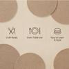 Burlap Circles (bulk set of 25) Wedding Party Supplies view 2