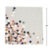 Fun Express Elegant Multicolor Confetti Design Paper Beverage Napkins - 5" (Pack of 16) - Durable, Stylish & Sophisticated - Perfect for Casual Weddings, Bridal Showers & More view 3