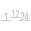 1-24 SILVER MIRROR ACRYLIC TABLE NUMBER - Party Supplies - 24 Pieces view 1