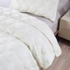 Home Soft Things 2 Piece Bradly Alternative Quilted Bed Spread Set, Soft Warm Quilt Coverlet Bedding Cover Set, Geometric Diamond Solid Pattern, White, Twin 80" x 106" view 3
