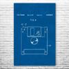 Floppy Disk Poster Print, Programmer Gift, Computer Science Art, IT Tech Gift, Floppy Disk Art Print, Computer Decor Blueprint (24 inch x 36 inch) view 1