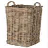 KOUBOO Kobo Square Umbrella Stand with Metal Water Catch, Gray Storage Basket Grey view 1