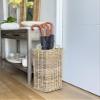 KOUBOO Kobo Square Umbrella Stand with Metal Water Catch, Gray Storage Basket Grey view 2