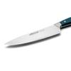 Arcos Forged Chef Knife in Stainless Steel. Professional 8 Inch Kitchen Knife with Micarta Blue Handle & Special Silk Edge. Series Brooklyn view 3