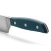 Arcos Forged Chef Knife in Stainless Steel. Professional 8 Inch Kitchen Knife with Micarta Blue Handle & Special Silk Edge. Series Brooklyn view 4
