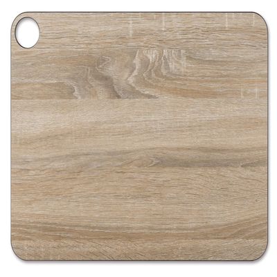 ARCOS Cutting Board with Hanger and Wood Style. Smooth Surface for Chopping Food in Cellulose Fibre and Resin. Professional Meat and Vegetable Cutting Utensil. Serving Board. Color Brown. 17" x 13"