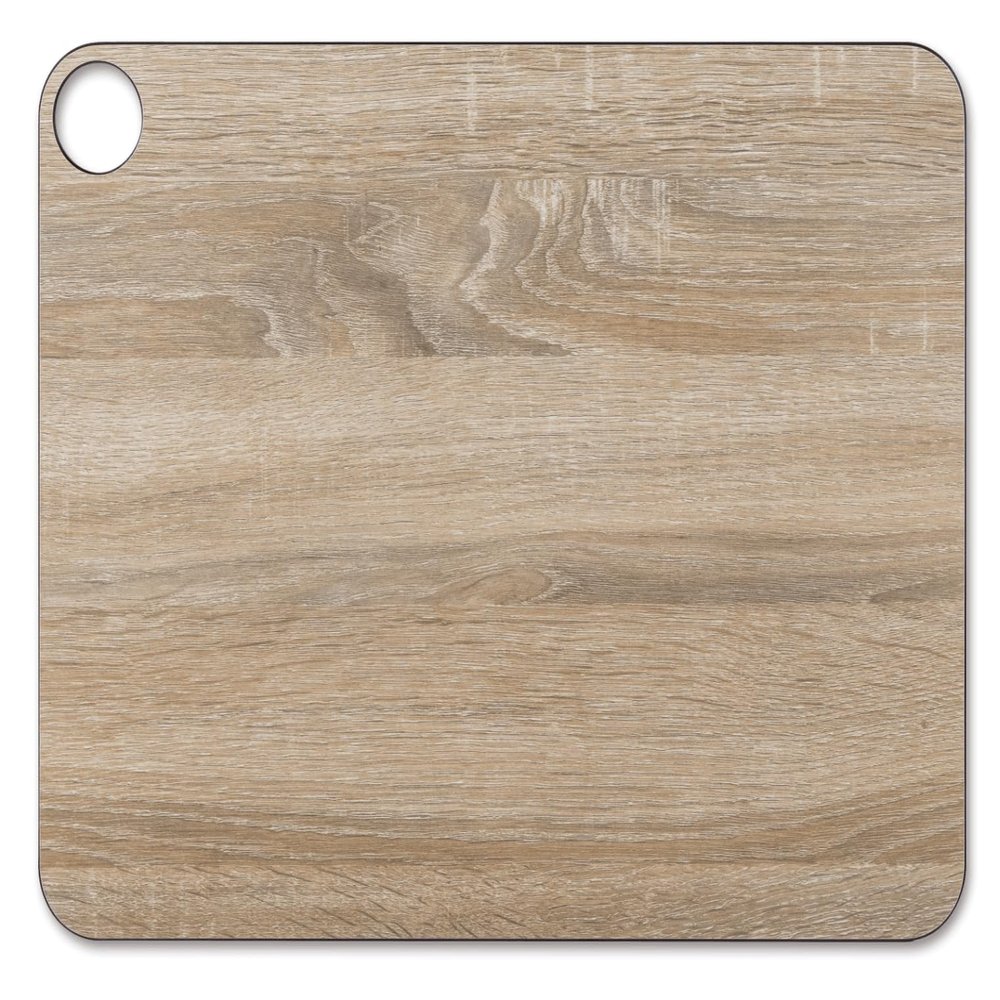 ARCOS Cutting Board with Hanger and Wood Style. Smooth Surface for Chopping Food in Cellulose Fibre and Resin. Professional Meat and Vegetable Cutting Utensil. Serving Board. Color Brown. 17" x 13"