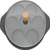 Sugiyama Metal KS-2944 Hot Cake Maker, Gas Fire, Aluminum Alloy, Outdoor, Fluorine Treatment, Made in Japan, Glass Lid Included view 1
