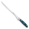 Arcos Forged Slicing Knife/Ham Knife 10 Inch Nitrum Stainless Steel and 250 mm blade. Micarta Handle & Special Silk Edge and Silver Blade. Series Brooklyn. Greater comfort and resistance. Color Blue view 1