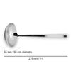 Arcos Series Capri-Soup Ladle Table Spoon-Monoblock of one Piece Stainless Steel 18/10 and 275 mm (10.83 Inch) Silver Colour, ands Plastic view 2