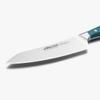 Arcos Forged Rocking Santoku Knife Stainless Steel 7 Inch. Micarta Handle & Special Silk Edge and Silver Blade 190 mm. Impress and Amaze with Every Cut. Series Brooklyn. Blue Color view 3